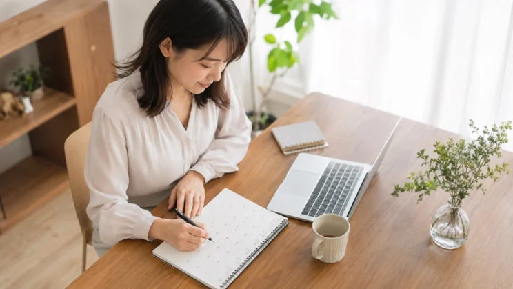 早めの期日と実行する時間を先に決めると、締切間際の焦りだけに頼らず動きやすくなります。