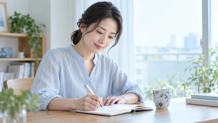 考えを書き出すと、事実と推測を分けるきっかけになります。